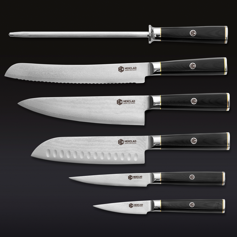 Master Series Damascus Steel Knife Set, 6-pc E6