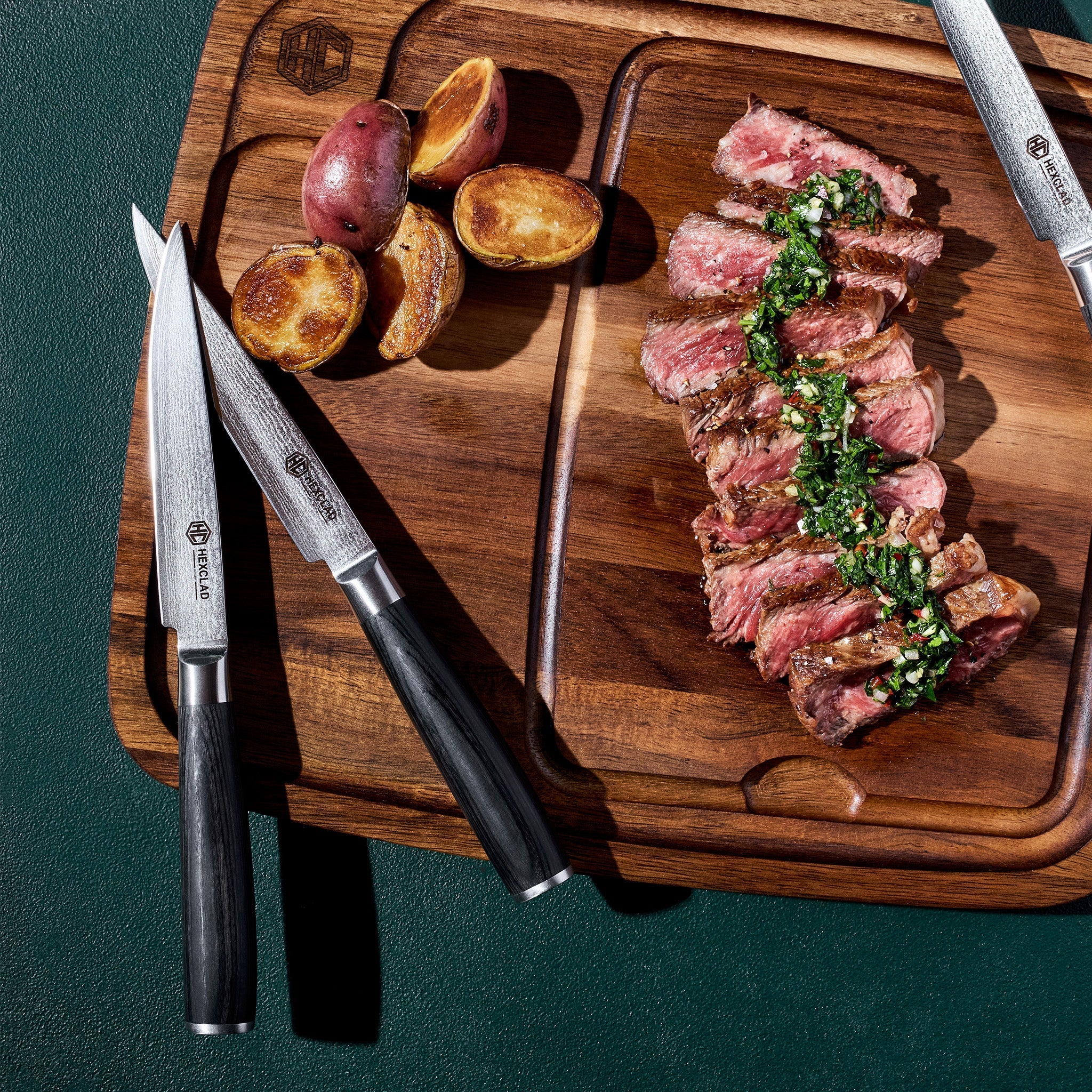 Steak Knife & Bistecca Plate Set, 8-pc (Espresso)