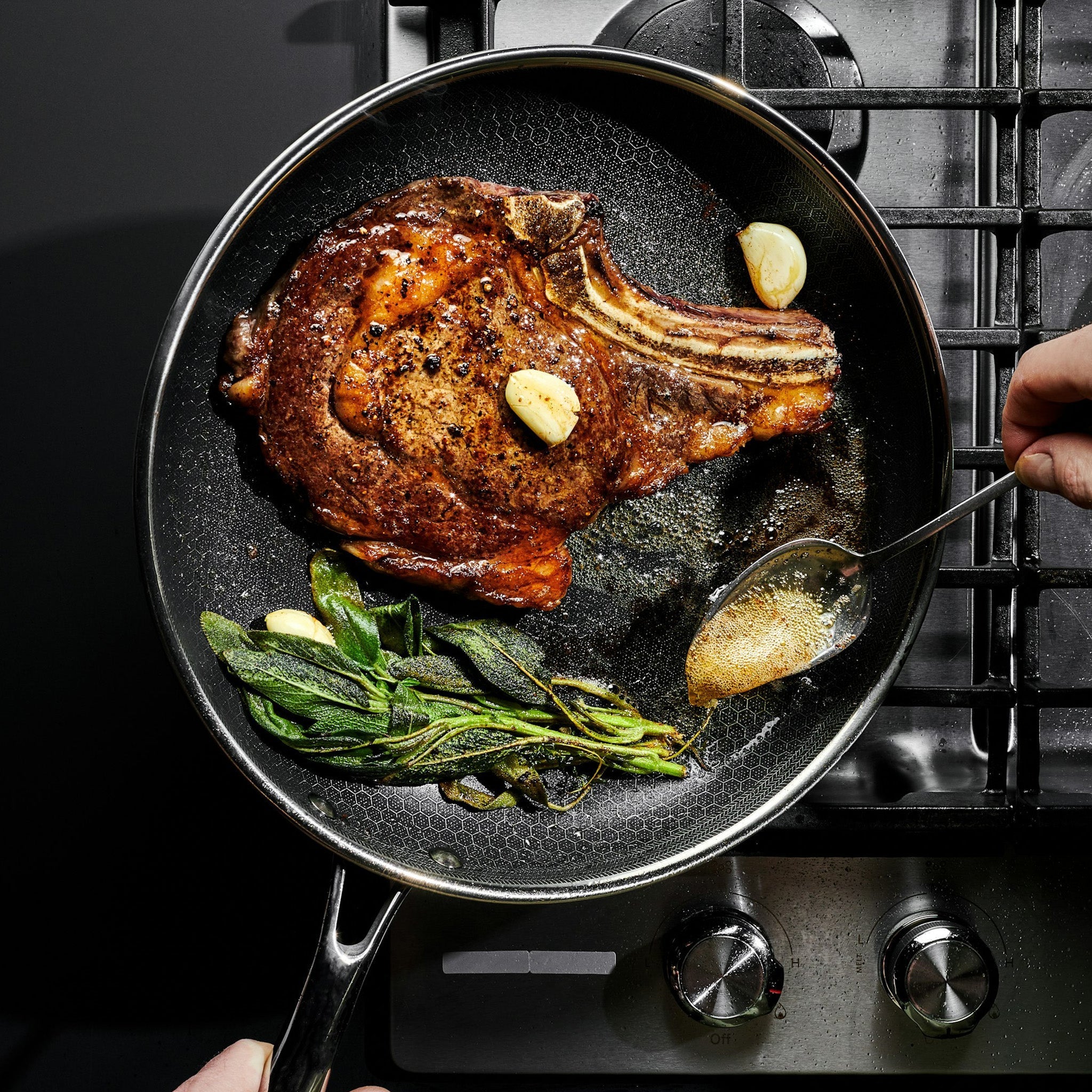 Hybrid Fry Pan Set with Lids, 6pc