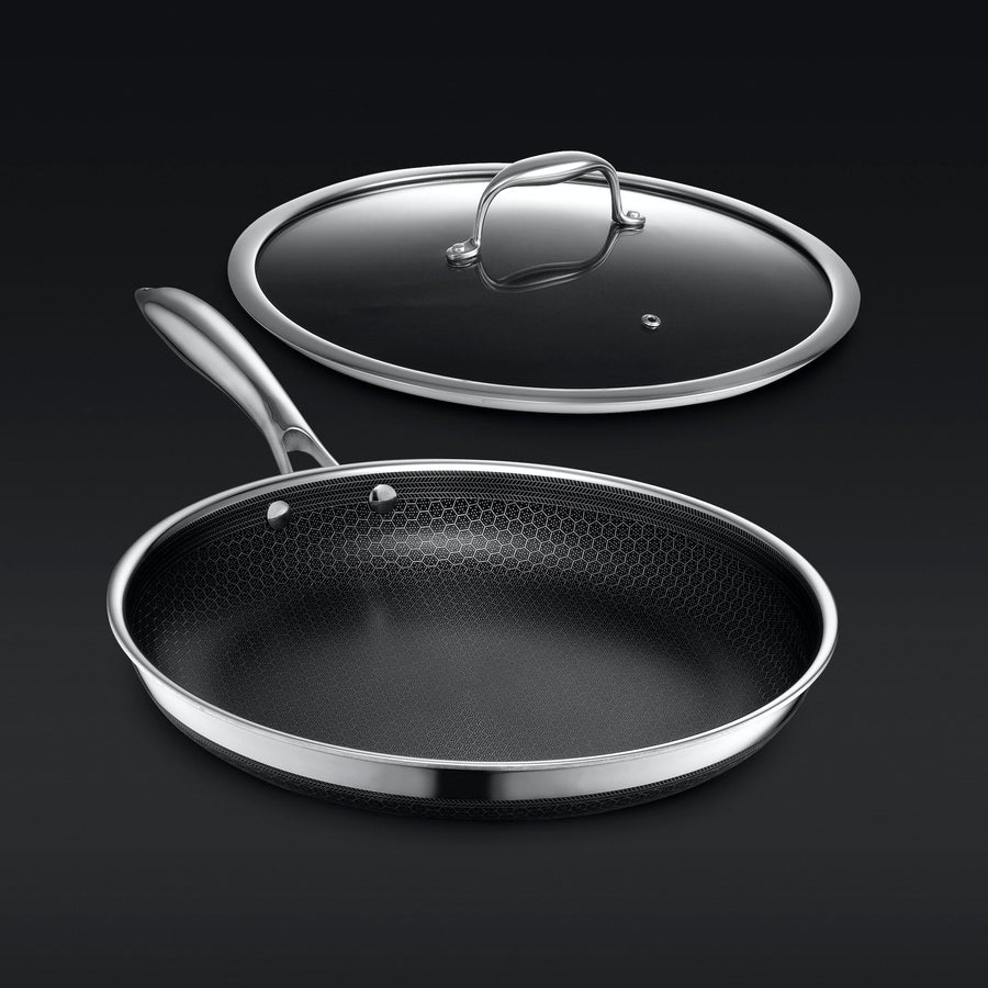 Hybrid Fry Pan with Lid, 12" T7